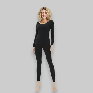 Vinconie Women Thermal Underwear Set Base Layer Top & Leggings Black Sz Small - Picture 1 of 3