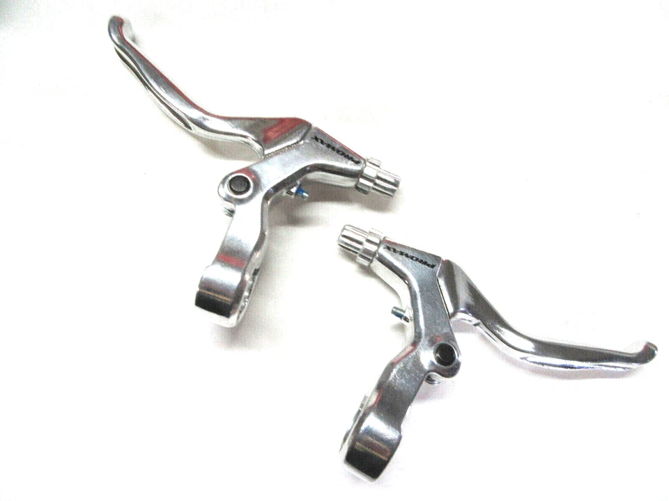 BREMSHEBEL PAAR Alu PROMAX SCHWARZ oder SILBER RE + LI 2 - 3 FINGER, 16/28