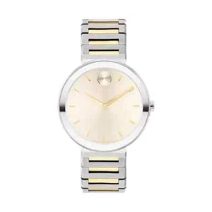 NEW Movado BOLD Horizon 3601091 Taupe Dial Stainless Steel 34MM Ladies Watch - Picture 1 of 3