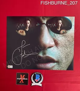 Foto firmada autografiada por Laurence Fishburne 11x14 The Matrix Morpheus Beckett - Imagen 1 de 2