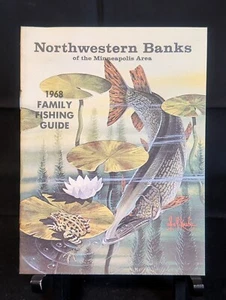 Vintage 1968 MN Minnesota Family FISHING GUIDE Art by LES KOUBA 31 pages 6"x4.5" - Picture 1 of 4