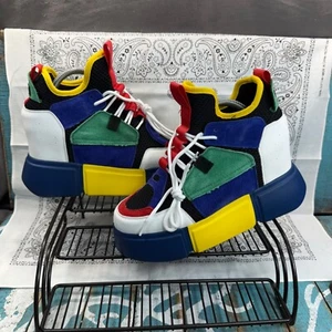 ANTHONY WANG Platform SNEAKERS CRANBERRY-01 Multi Color Block Shoes Womans 8.5 - Picture 1 of 10