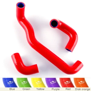 Rojo Para ABARTH GRANDE PUNTO KIT MANICOTTI POP SILICONA MANGUERAS CONJUNTO KIT TUBOS - Imagen 1 de 13