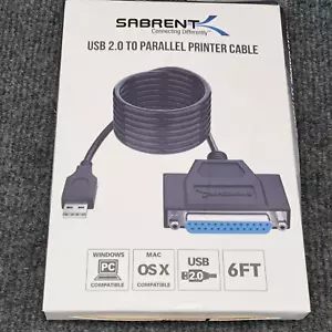 Sabrent USB 2.0 To DB25 IEEE-1284 Parallel Printer Cable - Picture 1 of 5
