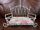 Shabby Chic Painted Metal Tabletop Basket/bench Display/planter/decor