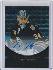  2020-21 Metal Universe JONAS JOHANSSON Prospects Star Autograph Sapphires #PP40