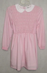 Stranger Things Eleven Pink Smocked Dress Girls XL 60s Retro School Girl Twee - Picture 1 of 12