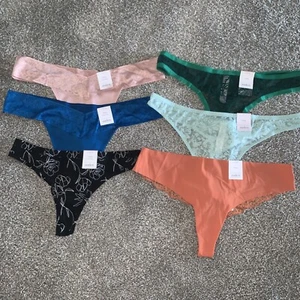 6 paia mutandine intimo donna Auden Thong nuove con etichette taglia L 12-14  - Foto 1 di 1