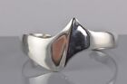 Taxco Sterling Silver Solid Modernist Wavy Cuff Statement Bracelet 48G 6.75"