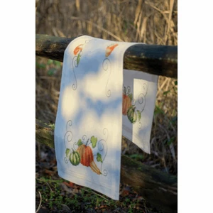 Vervaco Embroidery Kit: Runner: Pumpkins - Picture 1 of 1