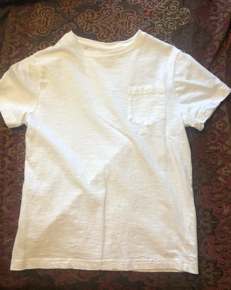 Camiseta de bolsillo blanca Crazy 8 usada en excelente estado para niños talla XL (14) Foto 1 de 1