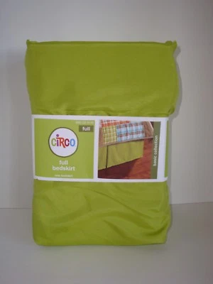 Falda de cama Circo Basic verde liso tamaño completo poliéster 14" Drop Target niños Foto 1 de 4