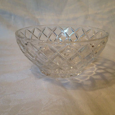 Vintage Lenox Crystal Small Bowl - Diamond Pattern - Image 1 of 4