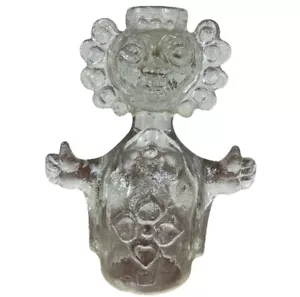 Adolf Matura Figurky Glass Candle Holder Rare Czechoslovakian Designer Glasswork - Picture 1 of 9