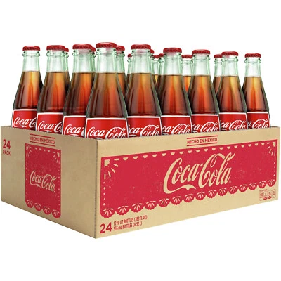 Coca-Cola Mexican Coke Classic, 12 fl oz, 24-pack - Soda Pop Glass Bottles - Image 1 of 4