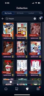 Bryce Harper Topps Bunt Digital AWARD Lot - 39 Different Cards Over 4 Years - Image 1 of 4