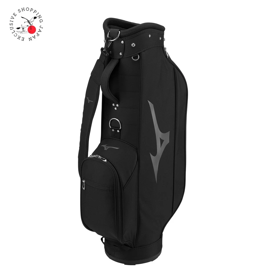 Bolsa de carro delgada compacta MIZUNO Golf NX.1 9 x 47 pulgadas 5 vías ligera 2023 negra Foto 1 de 4