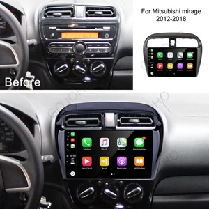 64 GB Android 13 Coche Estéreo GPS Navegación Wifi CarPlay Para Mitsubishi Mirage 2012-2018 - Imagen 1 de 22