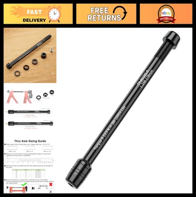 12mm Thru Axles Adapter for Bike Trainers - M12 x 1.0/1.5/1.75 Rear Wheel Attach - Image 1 of 4
