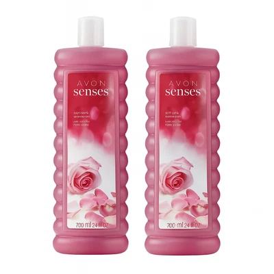 Baño de burbujas rosa suave Avon Senses 24 fl. oz. Pack de 2 nuevos, precintados Foto 1 de 4