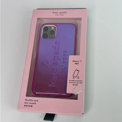Funda Kate Spade Baja Rosa Iridiscente iPhone 11 PRO Logo Kate Spade Foto 1 de 4