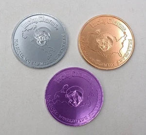 Lucky Charms Cereal Worldwide Adventure Coins Set Of 3 - Picture 1 of 8