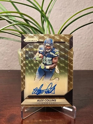 Alex Collins: 2016 Panini Prizm Gold Vinyl Rookie Auto /5 - Image 1 of 3
