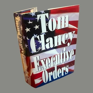1996 First Edition Executive Orders by Tom Clancy Hardcover w/Dust jacket - Foto 1 di 5