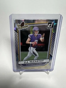 2024 NFL Panini Donruss - #TR-1 JJ McCarthy The Rookies Vikings QB (RC) - Picture 1 of 2