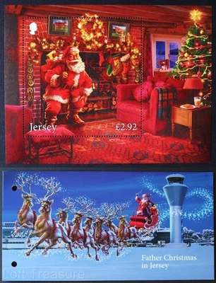 Jersey Stamps "Father Christmas in Jersey" Presentation Pack MNH £2.92 M/S 2016 - Image 1 of 4
