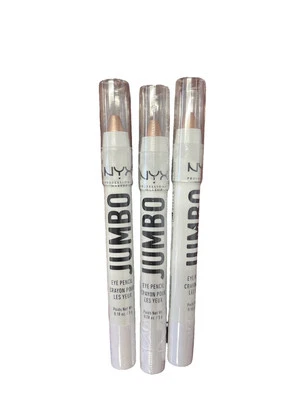 Paquete de 3 lápices de ojos, sombra de ojos y delineador de ojos NYX Jumbo en color glaseado Foto 1 de 2