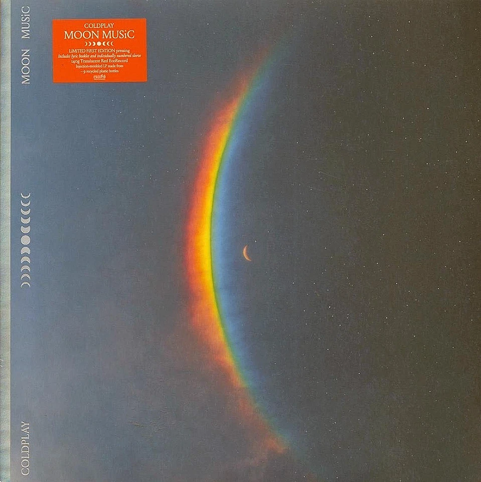 COLDPLAY Moon Music (Ltd First Edition) LP Red Eco Vinyl Parlophone Record