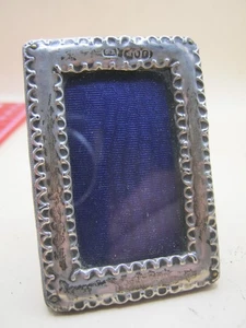 Antiker Miniatur-Fotorahmen London gepunzt Sterlingsilber - London Assay - Bild 1 von 4