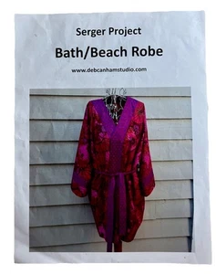 Deb Canham Pattern Sewing Serger Project Bath Beach Robe - Picture 1 of 3