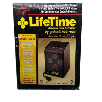 Pelonis Del Rain 1500VI Original Disc Furnace Ceramic Space Heater With Box - Image 1 of 4