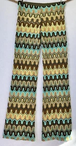 VaVa Joy HaN Retro Festival Pants Crochet Knit Lined Multicolor Medium Women’s - Picture 1 of 3
