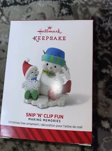 2014 Snip N Clip Fun Hallmark Ornament Making Memories 7th in Series MINT - Picture 1 of 1