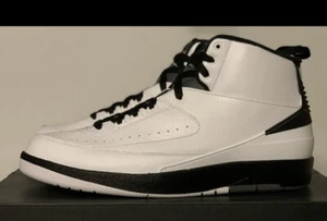 Size 8- Jordan 2 Retro Wing It 2016 white black grey  (834272-103) new - Picture 1 of 9
