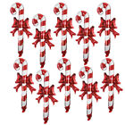  20 Pcs Christmas Cane Candy Shaped Balloon Foil Balloons Ornament Inflatable