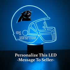 Carolina Panthers, NFL Football LED Sports Fan Lamp,Personalized FREE, w/Remote 