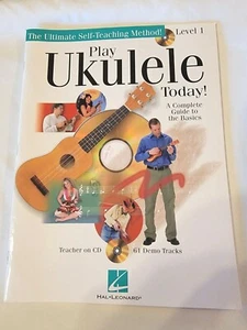 PLAY THE UKULELE TODAY Level One Songbook Sheet Music Beginners Instructional CD - Picture 1 of 12