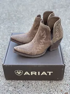 Ariat Dixon Stiefel Naturally Distressed Braun Größe 10 B Western Cowboystiefel - Bild 1 von 10