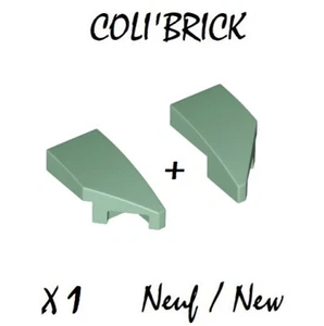 Lego 29119 + 29120 - 1x Aile / Wedge 2x1 with stud notch - Sand Green - NEUF - Picture 1 of 1