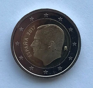 ESPAÑA - 2€ Moneda de Circulación 2017 - Rey Felipe VI SIN CIRCULAR - Imagen 1 de 1
