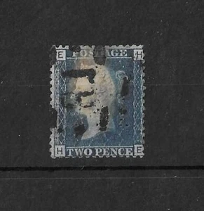 GB 1858 2d SG47 Placa 15 con B&L Perfin - Imagen 1 de 2