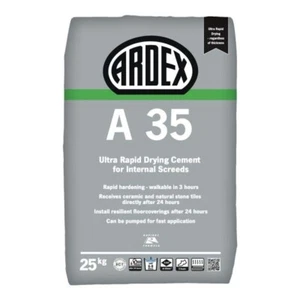 Cemento de ajuste rápido para pantallas internas Ardex A35 25 kg caminar después de 3 horas - Imagen 1 de 3