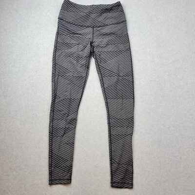 Prana Womens Leggings Size Small  Transform Charcoal Stripe Workout Athleisure - Image 1 of 4