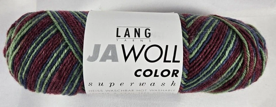 Lang Yarn Jawoll Color Superwash 75% New Wool 35% 18% Nylon 7% Acrylic 207y - Image 1 of 1