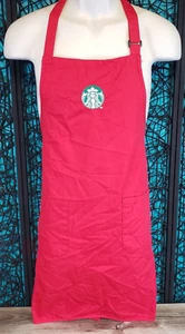 STARBUCKS MODERN LOGO ROT MITARBEITER BARISTA SCHÜRZE 2 TASCHEN KAFFEE - Bild 1 von 10