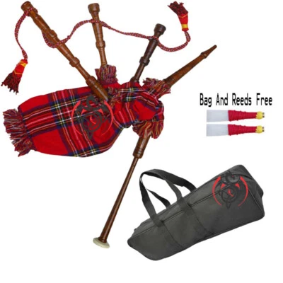 Mini gaita de juguete para bebé con cubierta Royal Stewart y bolsa de cordón y caña Foto 1 de 4